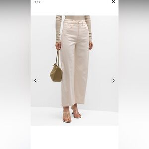 Mother Denim The Half Pipe Barrel Jean in Beige